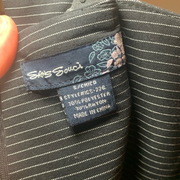 Stretch Pen-striped Pencil Skirt 26” Size Small - Picture 3 of 6